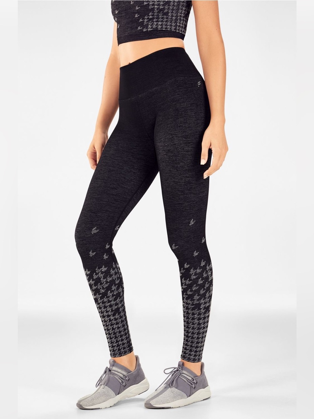 Fabletics High-Waisted Seamless Check Leggings - Size M